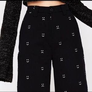 NWT Lazy Oaf Happy Sad Pants